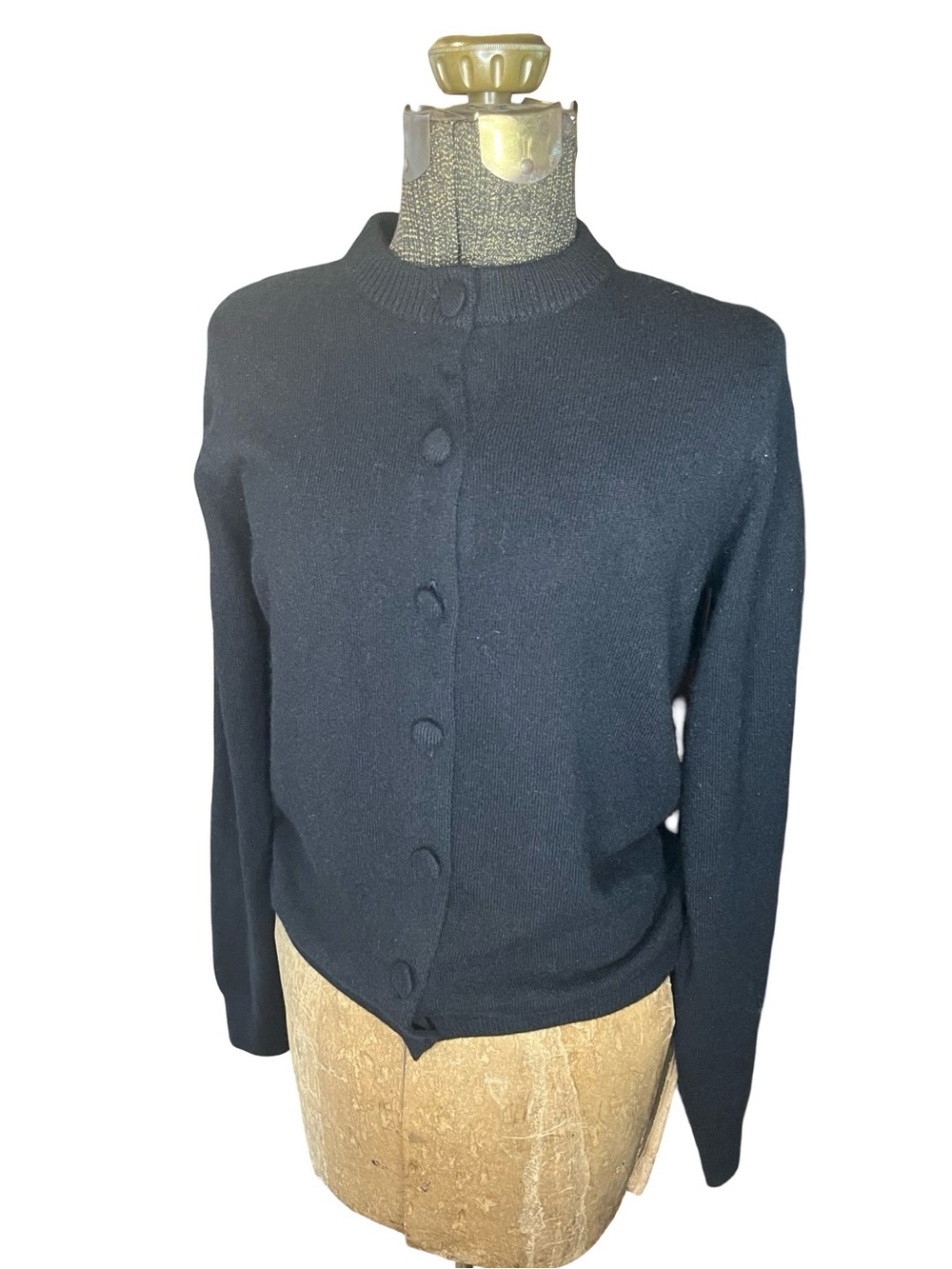 Tuckernuck Quinn Black Cashmere Cardigan Sweater Small 100% Cashmere - Picture 6 of 16